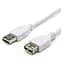 Кабель Atcom USB - USB V 2.0 (M/F), подовжувач, 0.8 м, білий (3788) - мініатюра 1