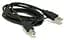 Кабель USB 2.0 AM - USB BM, 1.8 м, чорний, Extradigital (KBU1620) - мініатюра 1