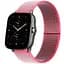 Ремінець нейлоновий на липучці BeWatch Xiaomi Amazfit BIP/GTS/GTR 20 мм Рожевий (1011313.2UW) - мініатюра 1