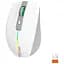 Компьютерная мышь Mееtion BTM002 RGB 1000-1200-1600 dpi 6 кнопок USB 2.4G беспроводная игровая белая - миниатюра 3