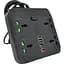 Мережевий фільтр TB-Т18, 4 розетки + 2 USB + PD, 2 м, переріз 3х0,75 мм, 3000 W, Black - мініатюра 1