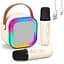 Детская портативная Bluetooth колонка с 2 микрофонами 10Вт с RGB подсветкой Мини караоке 2000mAh K12 - миниатюра 2