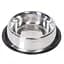 Flamingo Dish Rubber Rim фламінго рубер рим миска для собак з гумовим обідком, нержавійка 1.59 л d=23 см - мініатюра 1