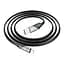 Дата кабель USB 2.0 AM to Lightning 1.2m 2.4A nylon aluminum U125 black HOCO (6942007604987) - мініатюра 1