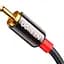 Кабель мультимедійний 3.5mm M to 2xRCA M 5.0m AV116 black Ugreen (10591) - мініатюра 3