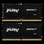 Оперативна пам'ять Kingston Fury 16GB (2x8GB) SODIMM DDR5 4800MHz Impact Black (KF548S38IBK2-16) - мініатюра 1
