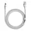 Кабель Baseus Zinc Fabric Magnetic Cable USB to MicroUSB 2.4A 1m CAMXC-K02 White - мініатюра 2