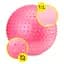 М'яч для фітнесу (фітбол) Cornix 65 см масажний Anti-Burst Pink XR-0485 - мініатюра 4