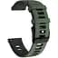Браслет Rage для Samsung Galaxy Watch 5 - темно-зелено-чорний ширина кріплення 20мм силікон Watchbands (W36-4WB12227561) - мініатюра 1