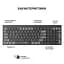 Клавіатура OfficePro SK985B Wireless/Bluetooth Black (SK985B) - мініатюра 5