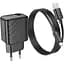 Комплект зарядного пристрою Hoco CS21A Single port 1USB 18W 5V/3A 9V/2A Quick Charge 3.0 USB/ Micro-USB 1м Black - мініатюра 7