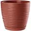 Горщик для квітів Form-Plastic Sahara mini-13 з підставкою 1 л марсала (3010-057) - мініатюра 1