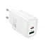Адаптер мережевий HOCO Gentle charger N61 |1USB/1Type-C, 20W/3A, PD/QC| - мініатюра 1