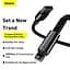 Кабель Baseus Tungsten Gold Fast Charging Cable USB to Lightning 2.4A 1m CALWJ-01 Black - миниатюра 5