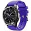 Силіконовий ремінець Watchbands для Samsung Gear S3 Samsung Galaxy Watch 46mm Silver - фіолетовий (WB001PURPLE) - мініатюра 1