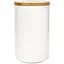 Емкость для хранения МВМ My Home 1000 мл белая (KP-13 L WHITE/WOOD) - миниатюра 1