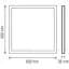 Світильник накладний Horoz Electric 600x600 SMD LED Pulsar-48, 48 W 6400K біілий - мініатюра 2