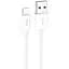 Кабель Hoco X87 Magic silicone charging data cable for Lightning Білий - мініатюра 1