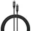 Дата кабель USB-C to USB-C 2.0m 100W E-Mark Chip Nylon Vinga (VCPCTC100BK2) - миниатюра 1