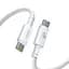 Дата кабель Baseus New Braided Type-C to Type-C 100W (1m) (E0426) Moon White - мініатюра 1