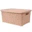 Кошик Diomedea з кришкою 34.5x24.5x15.5 см 10 л бежевий (К13-406) - мініатюра 1
