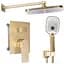 Душова система Rea Moby brushed gold + BOX прихованого монтажу REA-P2403, Золотий - мініатюра 1