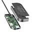 Мультипортовий адаптер USB Хаб Baseus Bend Angle No.7 Multifunctional Type-C Converter CAHUB-WJ0G Dark Grey - мініатюра 4