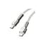 Дата кабель USB-C to Lightning 1.0m Cafule Metal PD 20W white Baseus (CATLJK-A02) - мініатюра 4