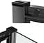 Душова кабіна Dusel EF-185BP + EF181BP Black Matt Paint 1200x900x1900, Чорний матовий, Універсальна, прозрачний, Чорний матовий, 120x90 - мініатюра 3