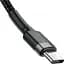 Кабель Baseus Cafule Type-C 3A PD 2.0 60W Flash Charging 1.0 м Grey/Black (CATKLF-GG1) - мініатюра 2