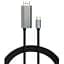 Кабель мультимедійний USB-C to DisplayPort 1.5m v1.2 4K60Hz PD 100W port Vinga (VCPVCCD1215PD) - мініатюра 1