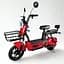 Городской электровелосипед EVOBIKE Nova S 500W с пассажирским сиденьем, поворотниками, корзиной и дисплеем, 48V 12Ah (экономный, до 40 км/ч), красного цвета - миниатюра 1