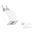 Адаптер сетевой XO Micro USB Cable Dual USB charger L65 | 2USB, 2.4A | - миниатюра 1