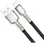Кабель Baseus Cafule Metal Lightning 2.4A (1m) black (CALJK-A01) - мініатюра 2