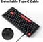 Клавіатура ігрова механічна Lemokey X4A1 Black switch Keychron Red Hot-Swap Red Led - мініатюра 2