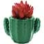 Горщик зі штучною рослиною МВМ My Home, 8,5 см, зелений (DH-FLOWERS-15 PINK/GREEN) - мініатюра 1