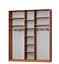 Шафа-купе тридверна MebelStar Стандарт AL 2ДСП/Дзеркало 200x60x240 см Кашемір (MBS-1551) - мініатюра 2