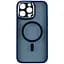 Чохол Creative TPU PC Metal Calais MagSafe Apple iPhone 14 Pro Max Dark Blue - мініатюра 1