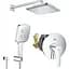 Душова система прихованого монтажу Grohe QuickFix Start UA25183007, Хром - мініатюра 1