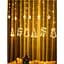 Гірлянда-штора з формами дзвіночка, ялинки та оленя 12 PCS light 30 біла (GR- 46_296) - мініатюра 6