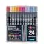 Набор маркеров Santi Brush Marker акварельные двухсторонние 24 шт. (391056) - миниатюра 1