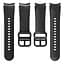 Ремешок для Samsung Galaxy Watch 5 40mm - черный ширина крепления 20мм силикон-кожа Watchbands West (W17-8WB64459484) - миниатюра 4