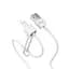 Кабель Hoco Lightning with holder X31, 1 метр білий - мініатюра 1