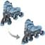 Роликовые коньки Globber Learning Skates 2 в 1 р.26-29 серо-синие (780-200) - миниатюра 12