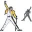 Значок Cini Квін Queen Фредді Мерк'юрі Freddie Mercury Wembley 1986 Q 25.59 - мініатюра 1