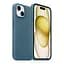 Кожаный чехол-панель для Apple iPhone 15, FAKE Leather Case, голубой, искусственная кожа, премиальный, противоударный, защита всего корпуса, с мягкой подкладкой, поддержка MagSafe и беспроводной зарядки, ArmorStandart (ARM76292) - миниатюра 3