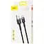 Кабель Baseus Cafule Cable USB to Type-C 3A 0.5m CATKLF-AG1 Black-Grey - миниатюра 2