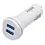 Автомобільний зарядний пристрій Inkax CC-12 2 USB 2.1 A microUSB White (av087) - мініатюра 1