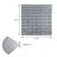 3D панель Sticker Wall самоклеюча 700х770х3мм цегла Срібло 017-3 SW-00000230 - мініатюра 3