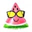Куля повітряна фольгована (47 см) Сонцезахисні окуляри кавун - мініатюра 1